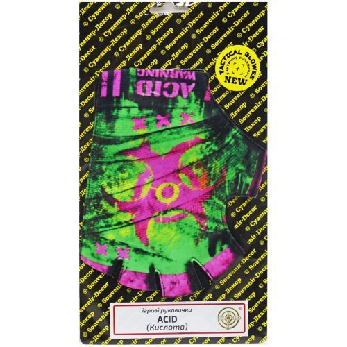 Ігрові дитячі рукавички "AciD. Кислота" GLO-AC Сувенір-декор, на планшеті (4820242991357)