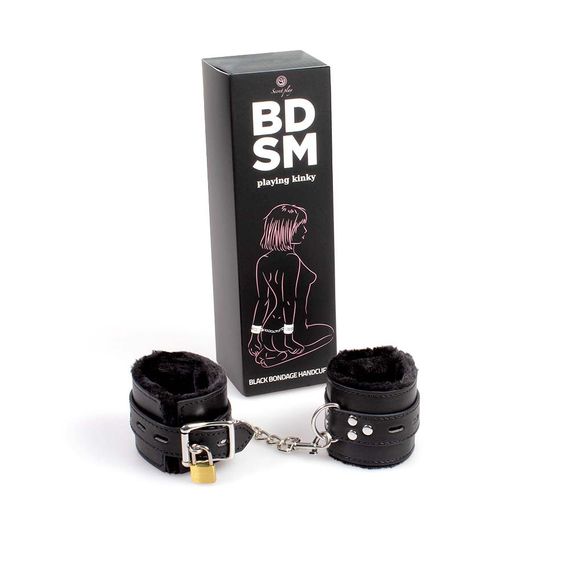 Наручники - Black Bondage Handcuffs Sex Aura | Зображення 1