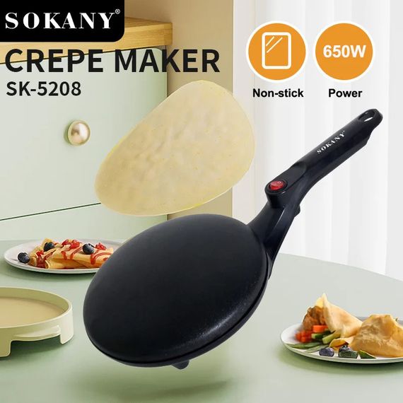 Електрична млинниця з антипригарним покриттям XPRO SK-5208 20 см 650 Вт (45432-SK-5208_347) | Зображення 3
