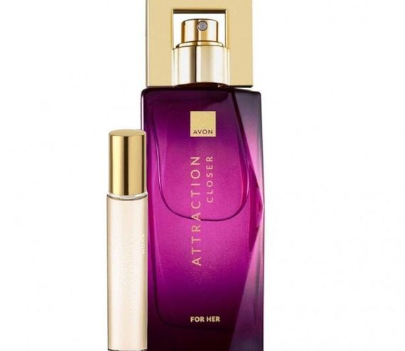 Парфюмированный набор Avon Attraction Closer  для Нее 2 в 1: парфюмированная вода 50 мл / 10 мл