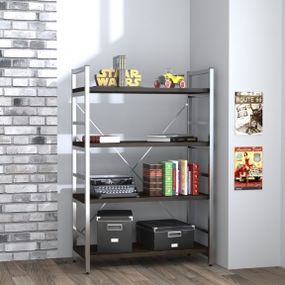 Стеллаж офисный низкий Loft Design L-125 New венге