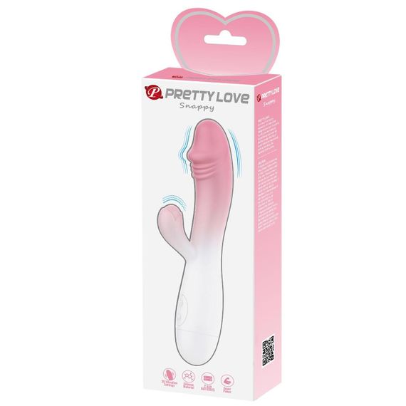 Вібратор-кролик PRETTY LOVE - SNAPPY, light pink, 30 vibration functions sexstyle