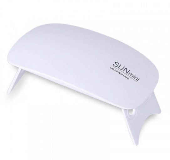 Лампа для манікюру та педикюру SUN Mini WHITE 6W UV/LED лампа для сушіння гель лаку нігтів | Зображення 1