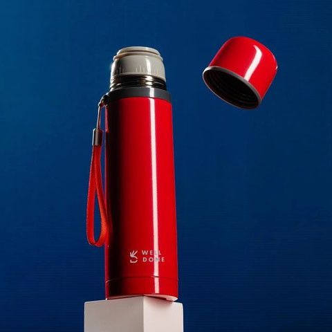 Термос вакуумний Well Done WD-7153R 350 мл. WX-897 Колір: червоний