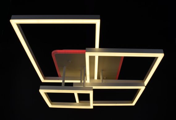 Люстра світлодіодна стельова LED світильник для квартири на стелю лед з пультом 26099 Білий 17х56х71 см. | Зображення 9