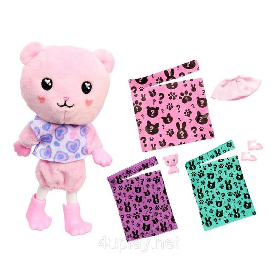 Кукла-сюрприз Barbie Cutie Reveal Chelsea Teddy Bear Plush Челси в костюме Мишка Тедди Милашка проявляшка | Зображення 2