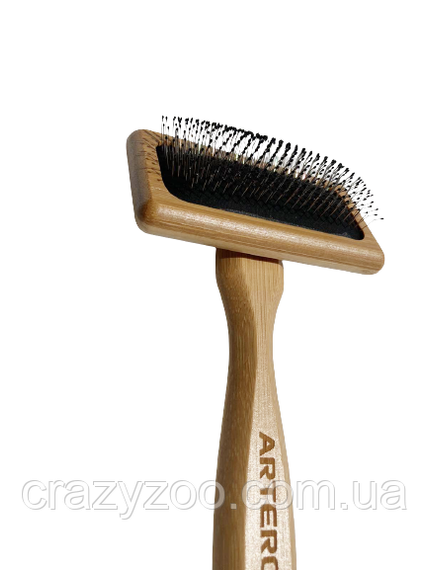 Пуходерка для собак и котов Artero Romeo S Nature Collection с защитным покрытием на зубцах 9x5x1.1 см P939 | Зображення 2