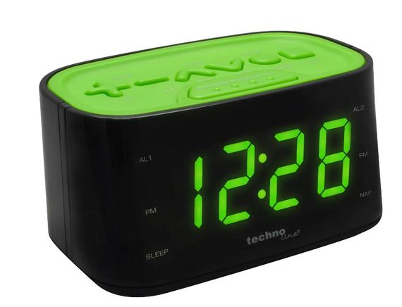 Годинник настільний з радіо Technoline WT465 Black/Green (WT465 grun) (DAS301825) | Зображення 3