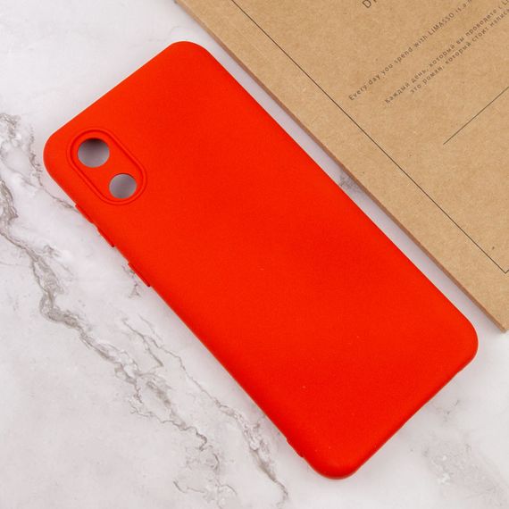 Чехол Silicone Cover Lakshmi Full Camera (A) для Samsung Galaxy A03 Core Красный / Red | Зображення 3