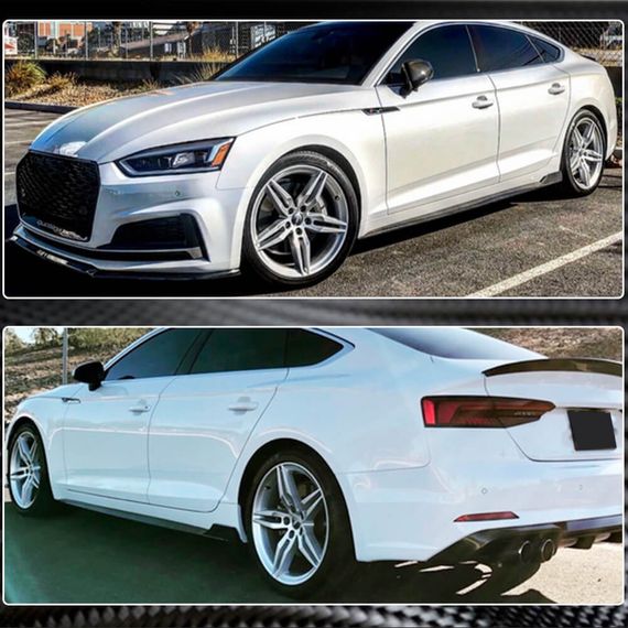 Боковые Пороги 2016-2020 V2 (для Sportback, Карбон) для Ауди A5 | Зображення 5