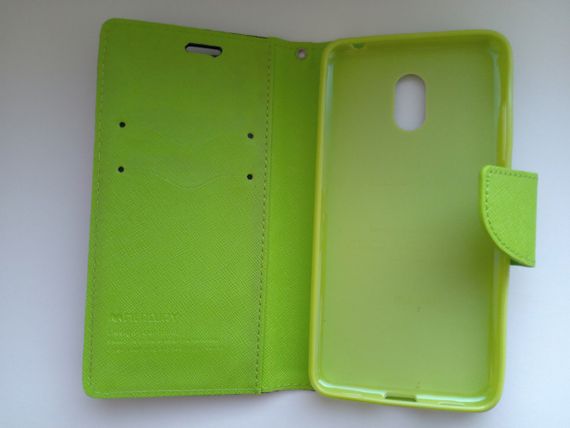 Чохол-книжка Goospery для Meizu M6 синій/салатний | Зображення 1