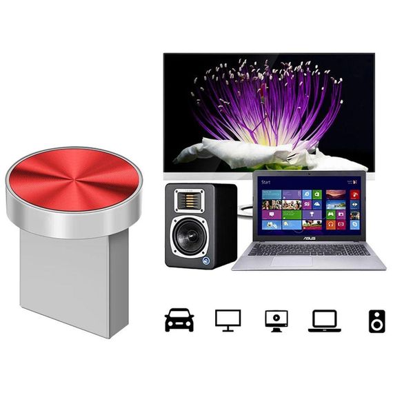 Флеш накопичувач 64GB, USB 2,0, Jaster / Металева флешка для ноутбука / Флешка міні кнопка | Зображення 2