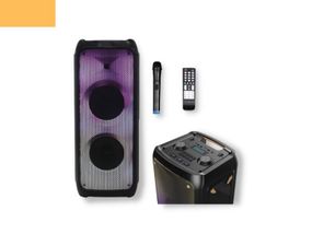 Портативна колонка бумбокс XPRO GT-5050 валіза 100Вт, USB, SD, FM радіо, Bluetooth, 2 мікрофона, ДК (MER-15064)