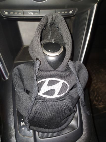 Чехол кофта Худи аксессуар на КПП Car Hoodie Хюндай хендай Hyundai черный подарок автомобилисту 10070