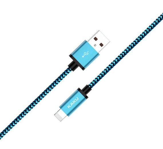 USB кабель Kaku KSC-107 USB - Lightning 1m - Blue | Зображення 1