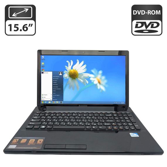 Ноутбук Lenovo G580 / 15.6" (1366x768) TN / Intel Pentium B960 (2 ядра по 2.2 GHz) / 8 GB DDR3 / 500 GB HDD / Intel HD Graphics / WebCam / DVD-ROM б/в