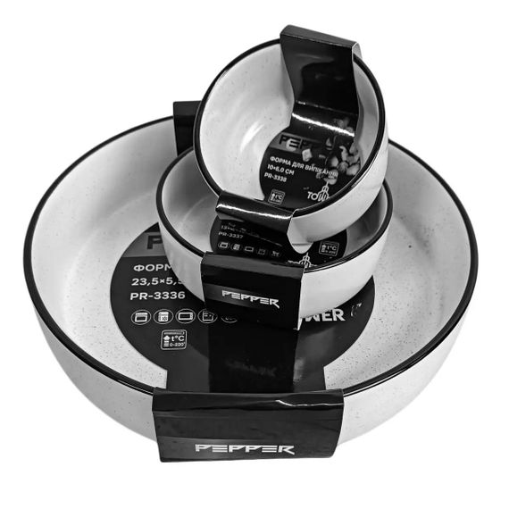 Форма для випікання кругла Pepper Tower PR-3337 13x4.4 см біла | Зображення 2