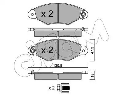 Колодки передні гальмівні Kangoo 97-08 (Bosch) (з датчиком), CIFAM (8222530) | Зображення 3