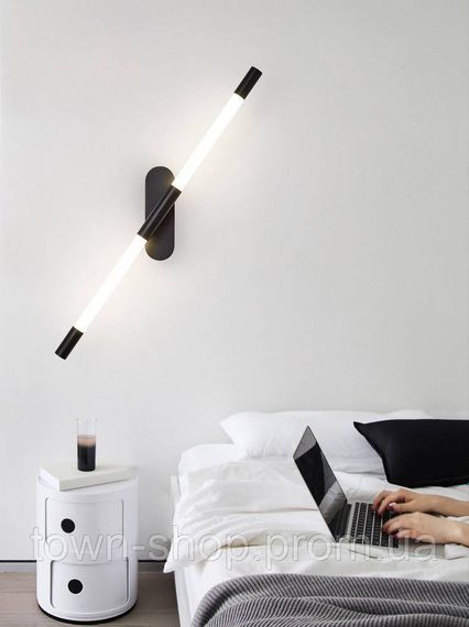 Бра настенное LED YG916/1000-bk-k Черный 7х5х100 см. | Зображення 2