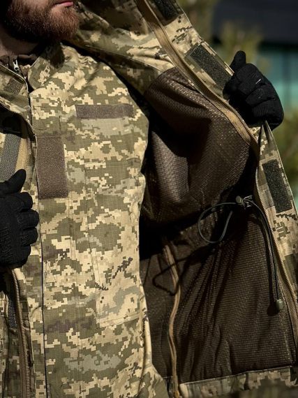Комплект 3 в 1 Тактичний статутний костюм+ Убакс CoolPass ЗСУ Піксель мм14 Military + Полегшена парка Піксель | Зображення 5