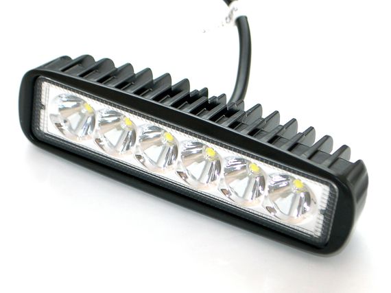 Светодиодная фара AllLight 07type 18W 6chip EPISTAR spot 9-30V | Зображення 1