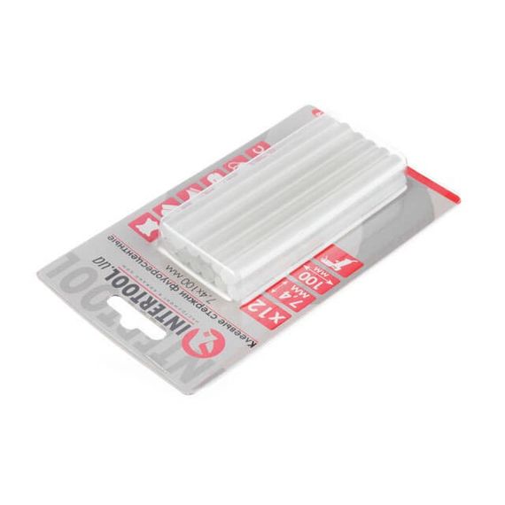 Комплект стрижнів клейових флуоресцентних 7,4*100 мм, 12 од. INTERTOOL RT-1039 | Зображення 1