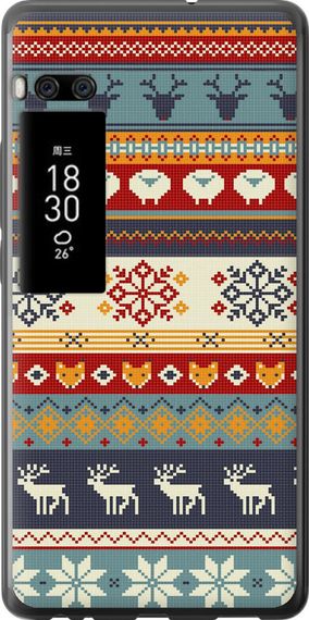 Чехол на Meizu Pro 7 Рождественский орнамент "3303u-1044-17620"