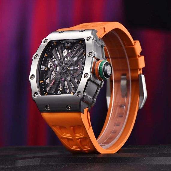 Чоловічий годинник Pagani Design PD-1738 Black-Orange | Зображення 1