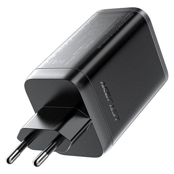 СЗУ Acefast A111 GaN With Retractable Cable Type-C PD67W (1USB-A/1C) Black | Зображення 4