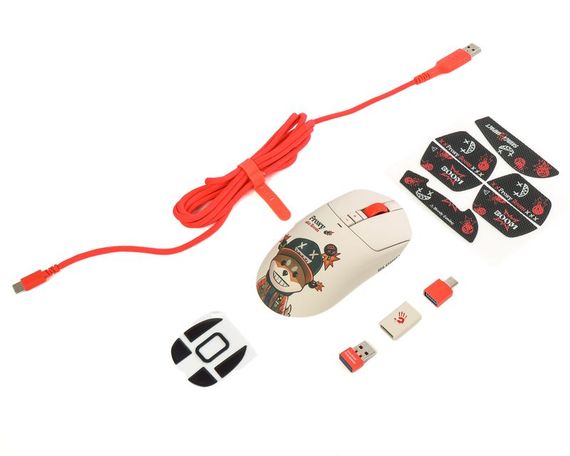 Миша ігрова бездротова Bloody R72 Ultra (Proxy Boom), колір білий з малюнком | Зображення 9