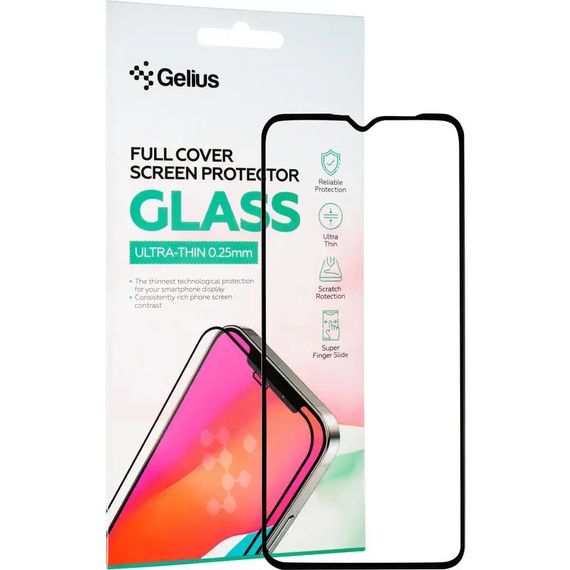 Захисне скло Gelius Full Cover Ultra-Thin 0.25mm for Samsung A045 (A04)/A047 (A04s) Black