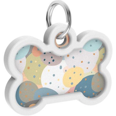 Адресник для животных WAUDOG Smart ID с QR паспортом "Абстракция", кость 40х28 мм (0640-0219) | Зображення 3