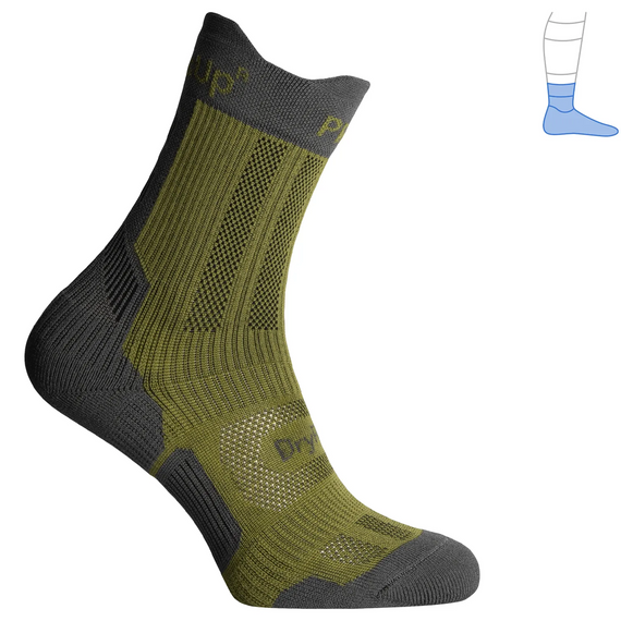 Шкарпетки компресійні літні "ShortDry PRO" сіро-зелені | Зображення 2