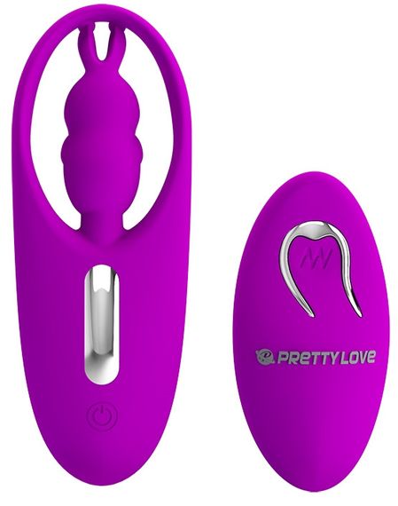 Вибро-стимулятор зайчик с пультом ДУ Pretty Love - Wild Rabbit, BW-022071ZW Sex Aura | Зображення 3