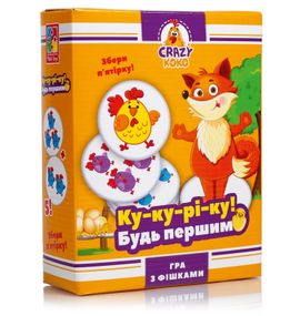 Гра настільна Vladi Toys розважальна Crazy Koko "Ку-ку-рі-ку!" VT8025-08 (укр)