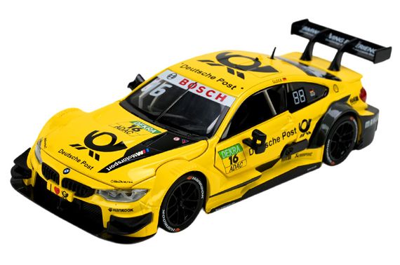 Машина металева "АВТОПРОМ" 68256B(Y) 1:24 BMW M4 DTM, батарейка, світло, звук, відкр.двері, кор. 24,5*12 см | Зображення 1