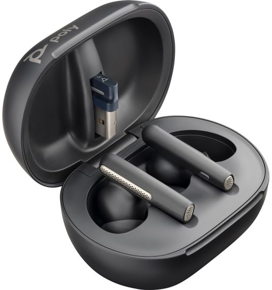 Навушники TWS Poly Voyager Free 60+ Earbuds + BT700A + TSCHC Black | Зображення 1