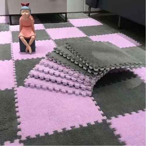 Килимок-пазл з плюшевим покриттям 10 пазлів 30х30х1.5 см | Зображення 2