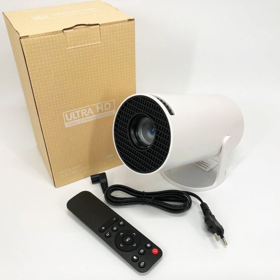 LED Проектор для дома портативный Смарт с WiFi, Bluetooth, Android 11, белый, 1280х720р | Зображення 8
