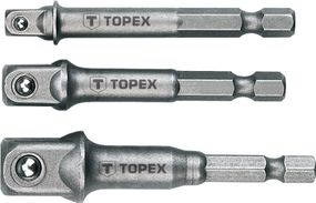 Переходник TOPEX для головок 1/4, 3/8, 1/2 набор 3 шт. (38D151)