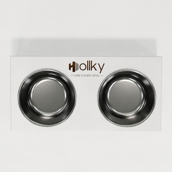 Миски на подставке для маленьких собак и котов Hollky Base S (2 × 0,45 л) BS-36187-WHWH | Зображення 4