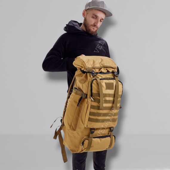 Тактична сумка для військових ЗСУ 70 л, Штурмовий рюкзак для військових ЗСУ, Рюкзак BY-418 для армії