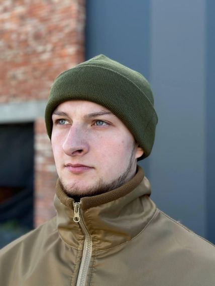 Шапка в'язана з відворотом | Зображення 4