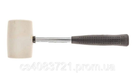 Киянка гумова LT d 70 мм 680 г біла гума металева ручка (26-70)
