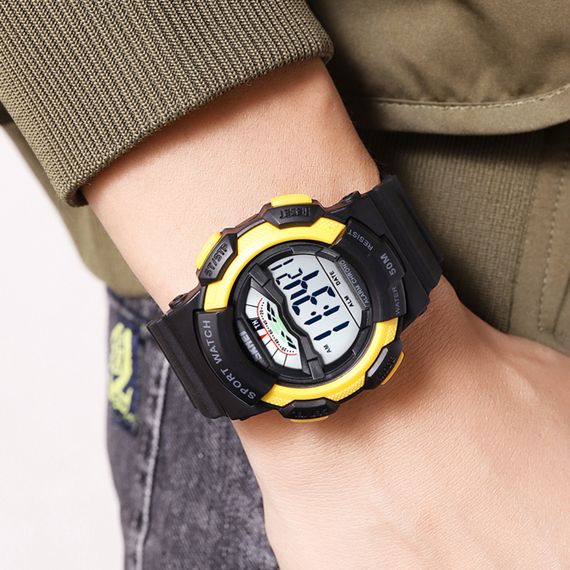 Чоловічий годинник Skmei 2153BKYL Black-Yellow | Зображення 3