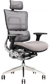 Кресло офисное GT RACER X-801 BRIGHT Gray (W-20, B-40)