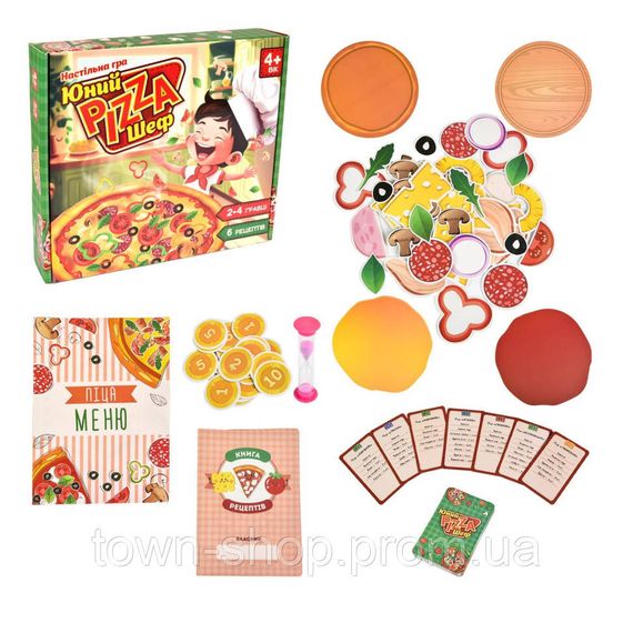 Настольная игра Юный Pizza Шеф 30781 ингредиенты для пиццы 6 рецептов | Зображення 1