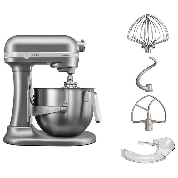 Професійний планетарний міксер KitchenAid Heavy Duty 5KSM7591XEOB, 6.9 л, 5KSM7591XESL срібний | Зображення 2