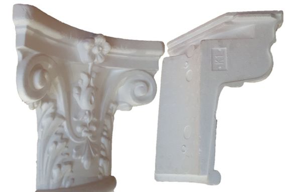 Капітель коринфская колони СІМ'Я K1, 330х330х270 мм | Зображення 2