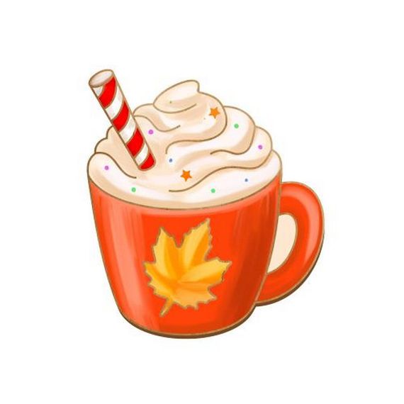 Заготовка броши для раскрашивания "Латте с маршмеллоу" FDZB-096 | Зображення 1